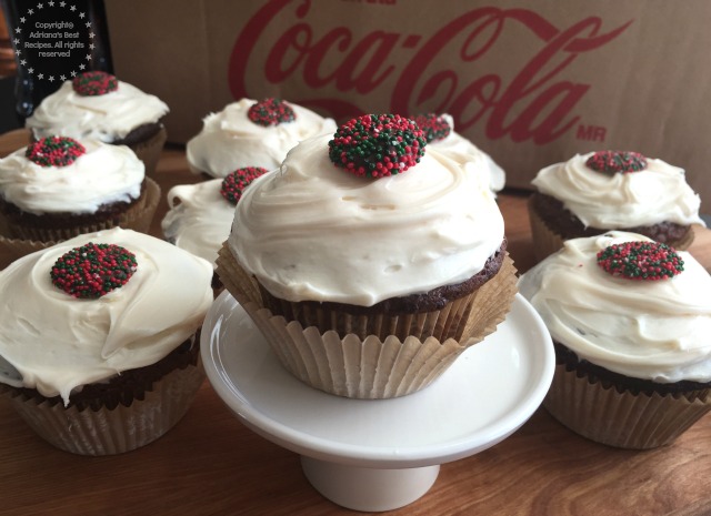 Mexican Chocolate Spice Cupcakes with Coca-Cola #ShareHolidayJoy