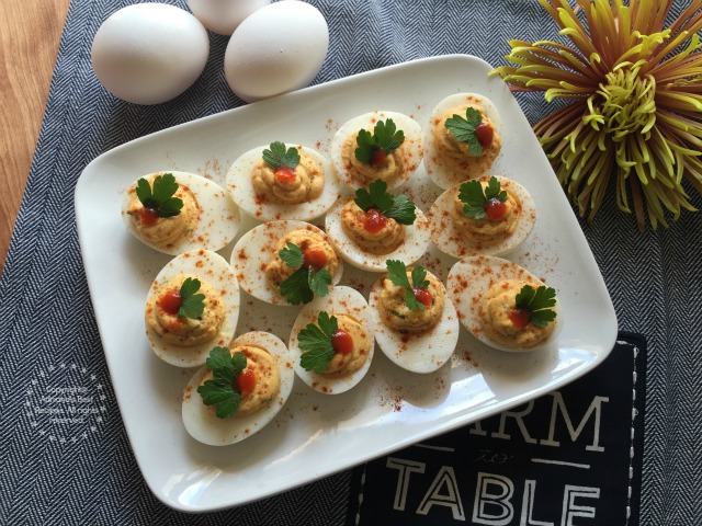 Recreating a Southern favorite making Sriracha Deviled Eggs