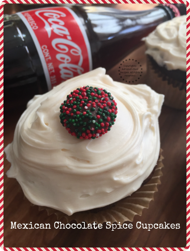 Share the holiday joy making these delicious Mexican Chocolate Spice Cupcakes #ShareHolidayJoy 