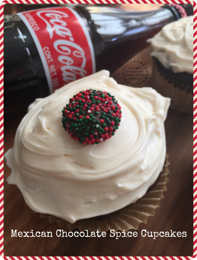 Share the holiday joy making these delicious Mexican Chocolate Spice Cupcakes #ShareHolidayJoy