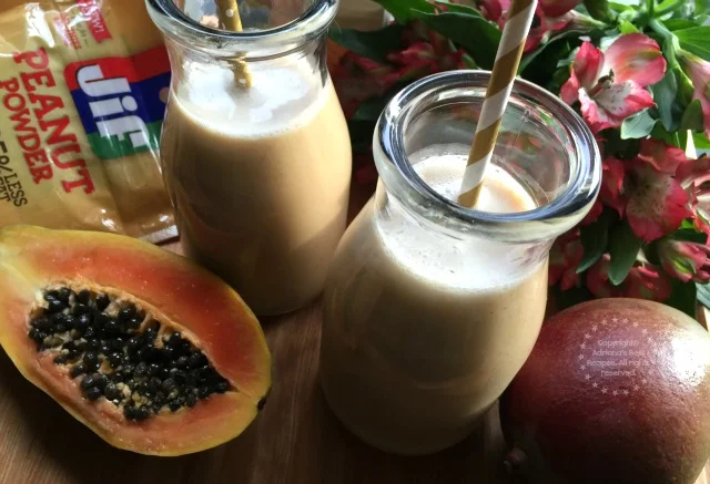 Peanut Butter Tropical Smoothie Recipe Peanut Butter Tropical Smoothie Recipe