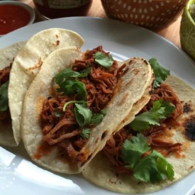 Shredded Pork on Red Chile Sauce Recipe