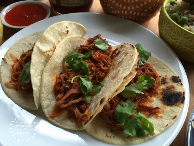 Shredded Pork on Red Chile Sauce Recipe