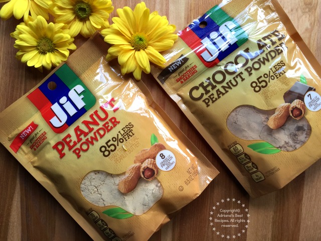 The Jif Peanut Powder family also includes Jif Chocolate Peanut Powder, that contains semisweet chocolate and a dash of sugar #StartWithJifPowder AD