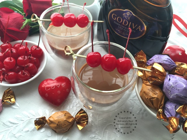 Mexican Kiss Cocktail with Godiva Dark Chocolate Liqueur