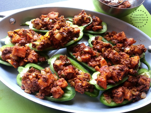 Preparing the Sweet Potato Jalapeño Poppers