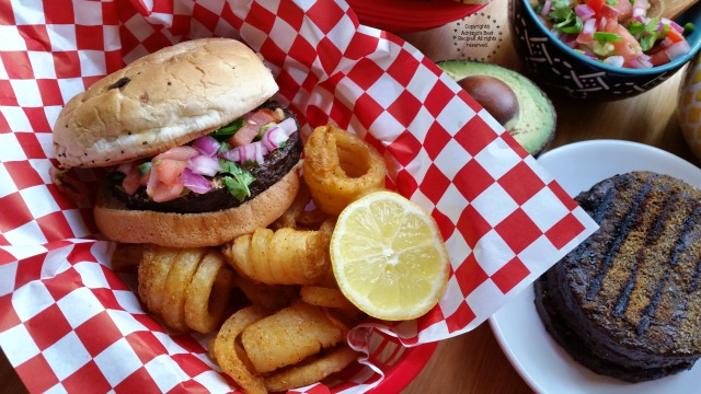 Recipe for the Black Bean Burgers with Pico de Gallo and Avocado