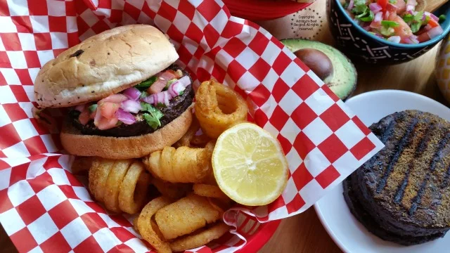 Recipe for the Black Bean Burgers with Pico de Gallo and Avocado