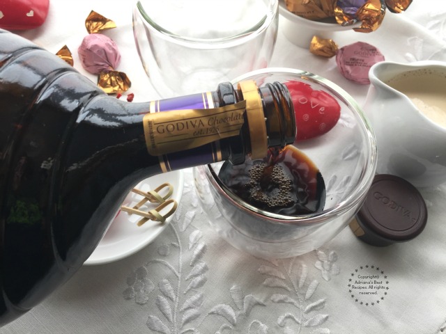 The Godiva Chocolate Liqueur is perfect addition to your bar at home