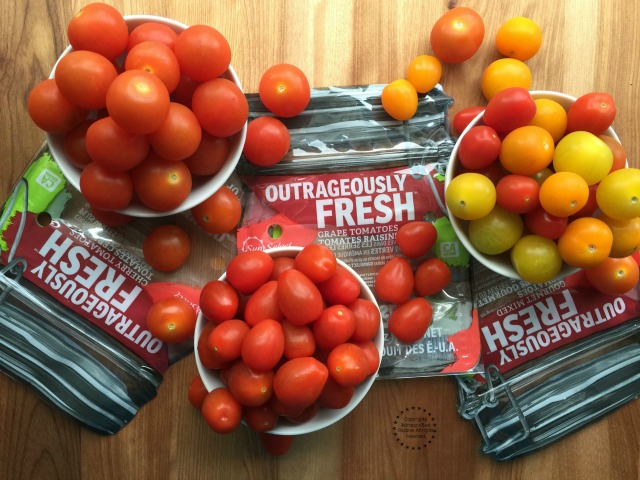 The Outrageously Fresh tomatoes you can eat as a snack or on the go since come packaged in a convenient stand-up zip-lock mason jar bag