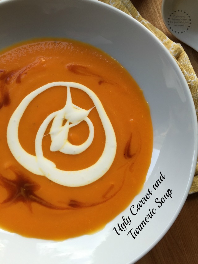 Ugly carrot and turmeric soup recipe for lent