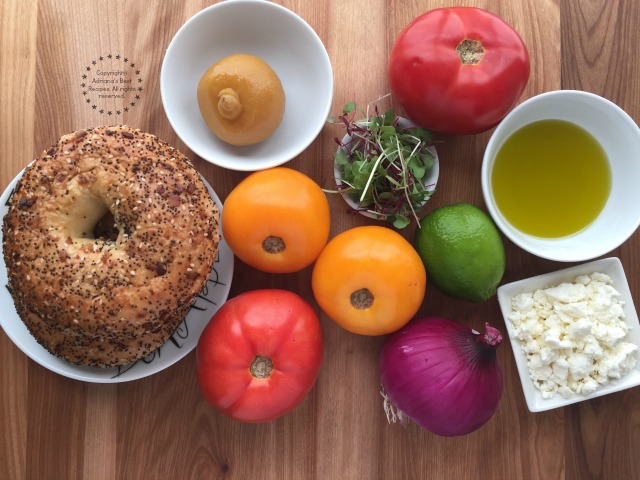 Ingredients for the Panzanella Salad