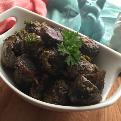 Pesto Purple Potatoes Recipe