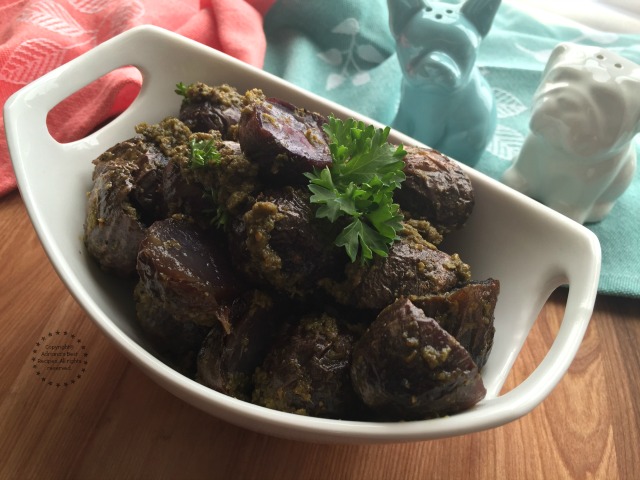 Pesto Purple Potatoes Recipe