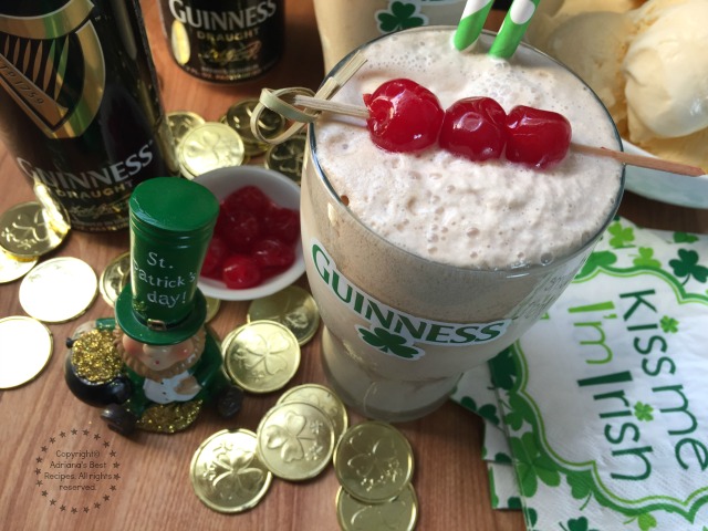 The Guinness Shake a nice treat to join the St Patricks celebrations