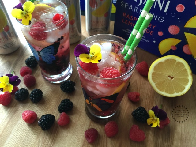 Cheering with a refreshing Berry Lemonade Sparkler