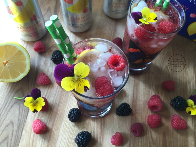 Enjoy this Berry Lemonade Sparkler with Dasani Sparkling