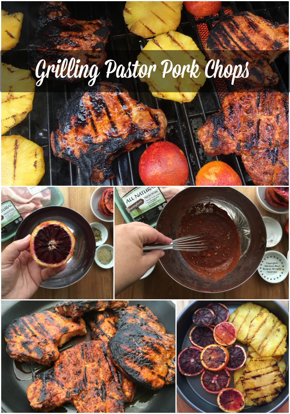 Grilling Pastor Pork Chops