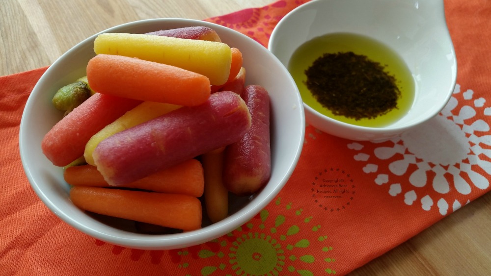 Deliciosas y crujientes zanahorias tricolor