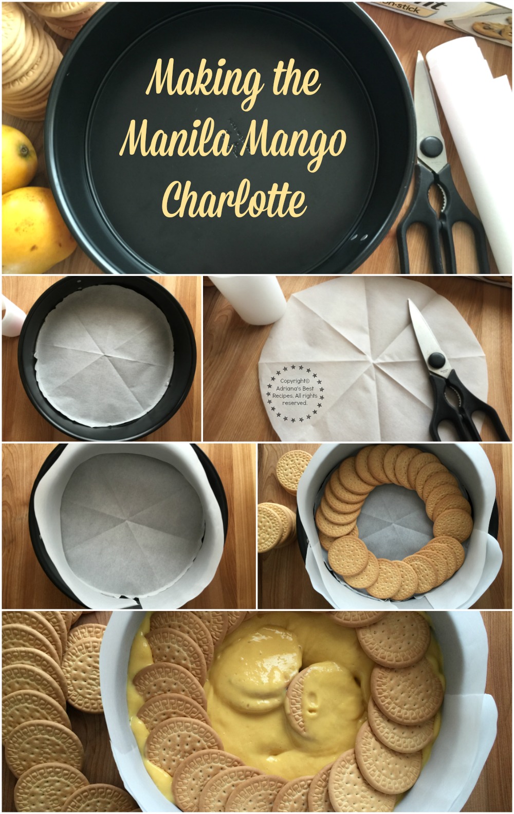 Making the Manila Mango Charlotte