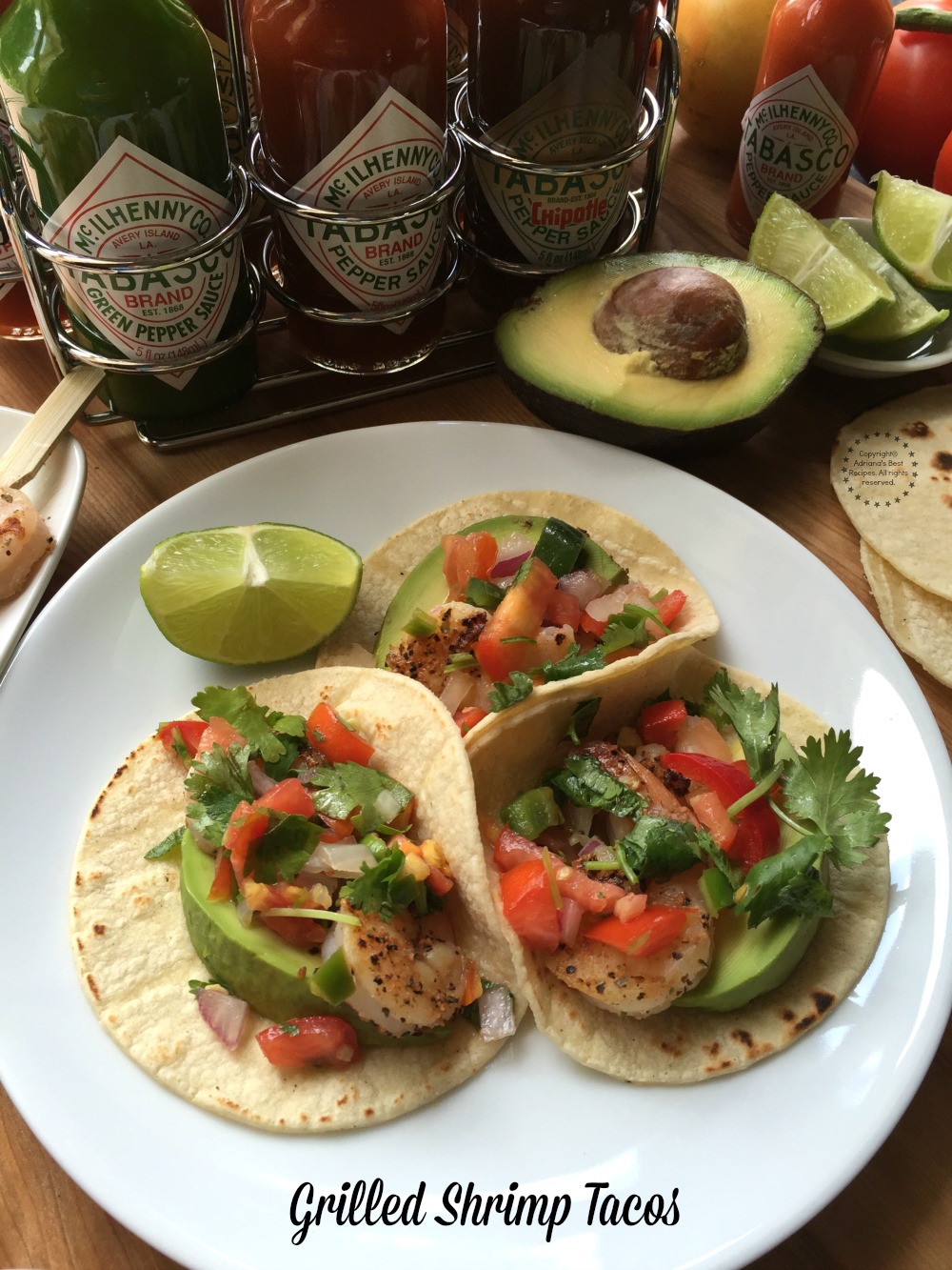 Easy Grilled Shrimp Tacos, ready in less than 15 minutes