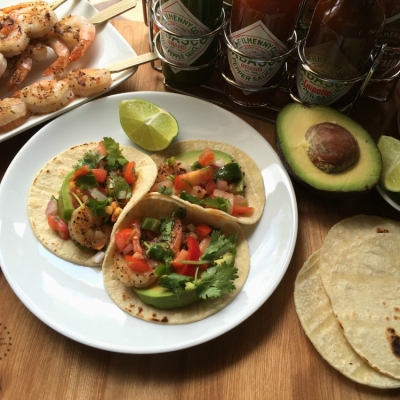 Tacos de Camarón a la Parrilla