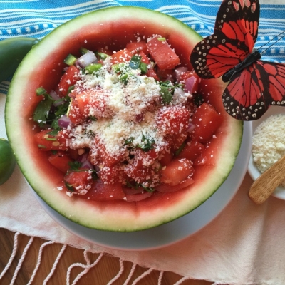 Grilled watermelon salsa is one of my staples for grilling season
