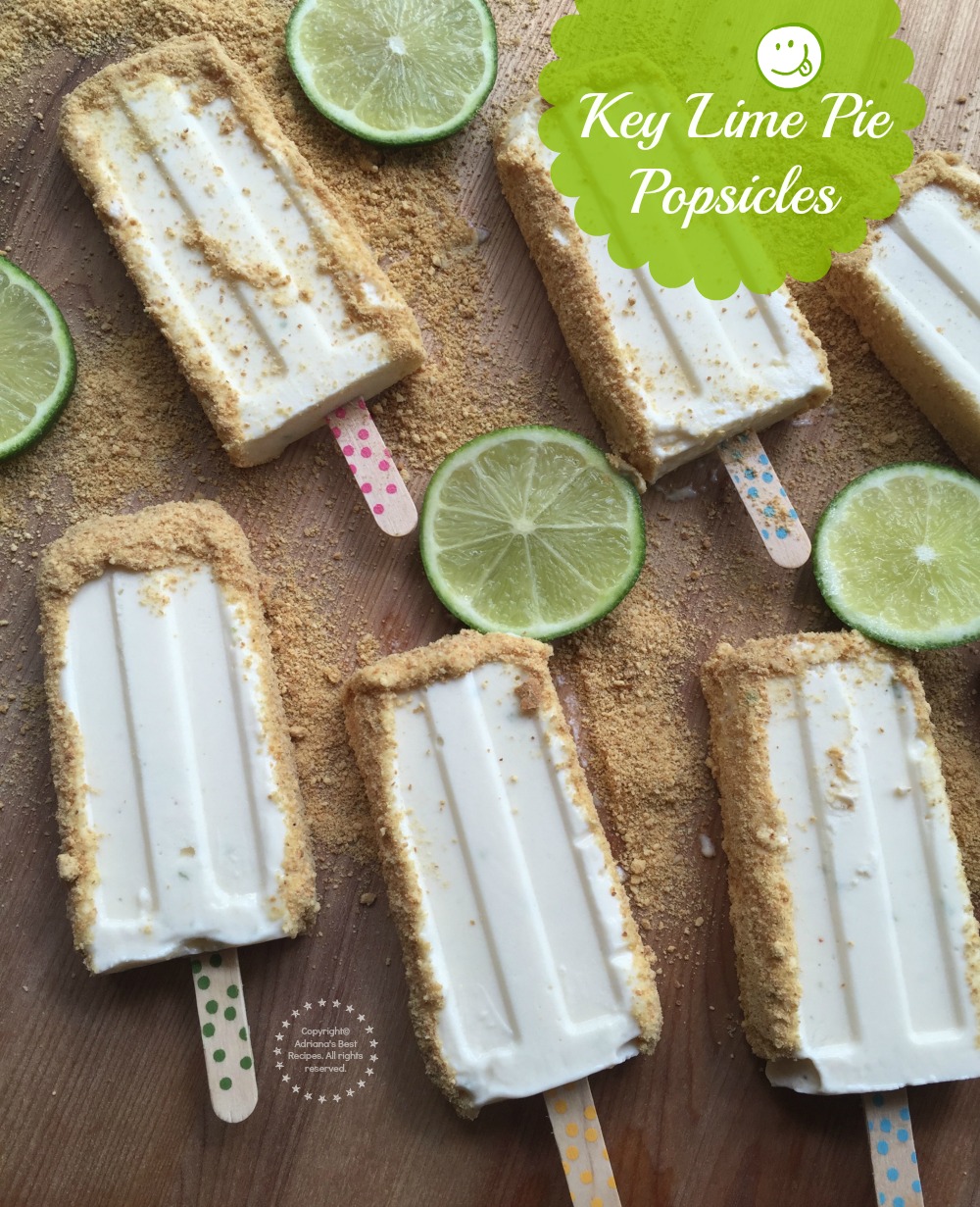 Key Lime Pie Popsicles only five ingredients