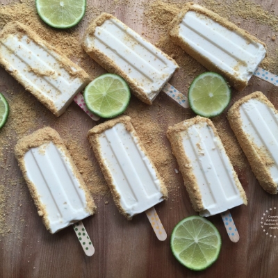 Key lime pie popsicles are my guilty pleasure