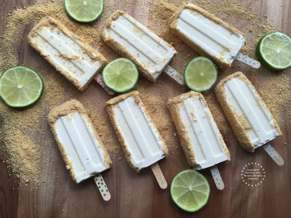 Las Paletas Heladas de Pay de Limón son mi postre favorito Las Paletas Heladas de Pay de Limón son mi postre favorito