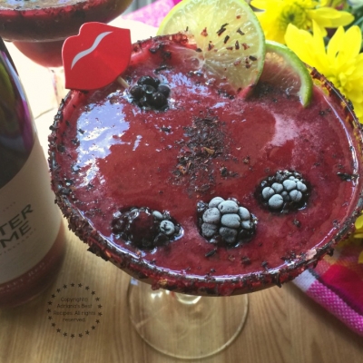 Spicy Blackberry Wine Rita with Sutter Home Sweet Red Wine