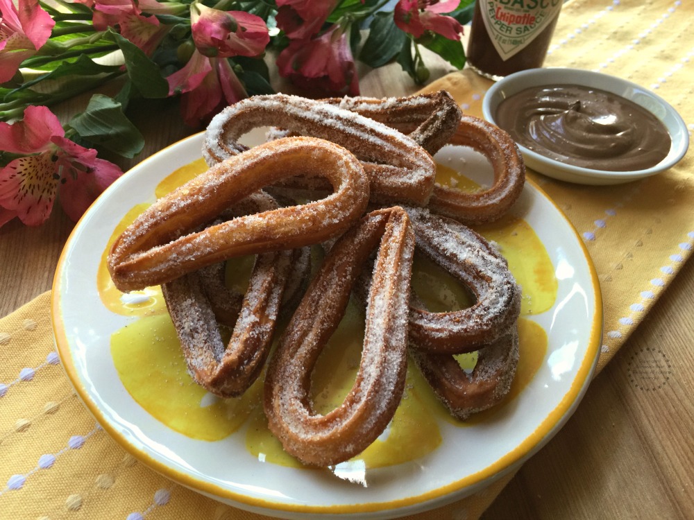 A tasty batch of Chipotle Chocolate Churros for an upcoming summer taquiza