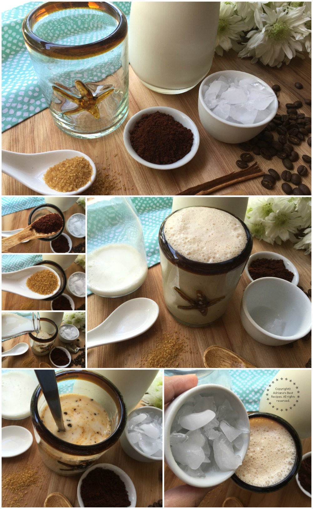 Making Milk with Coffee and Cinnamon Making Milk with Coffee and Cinnamon