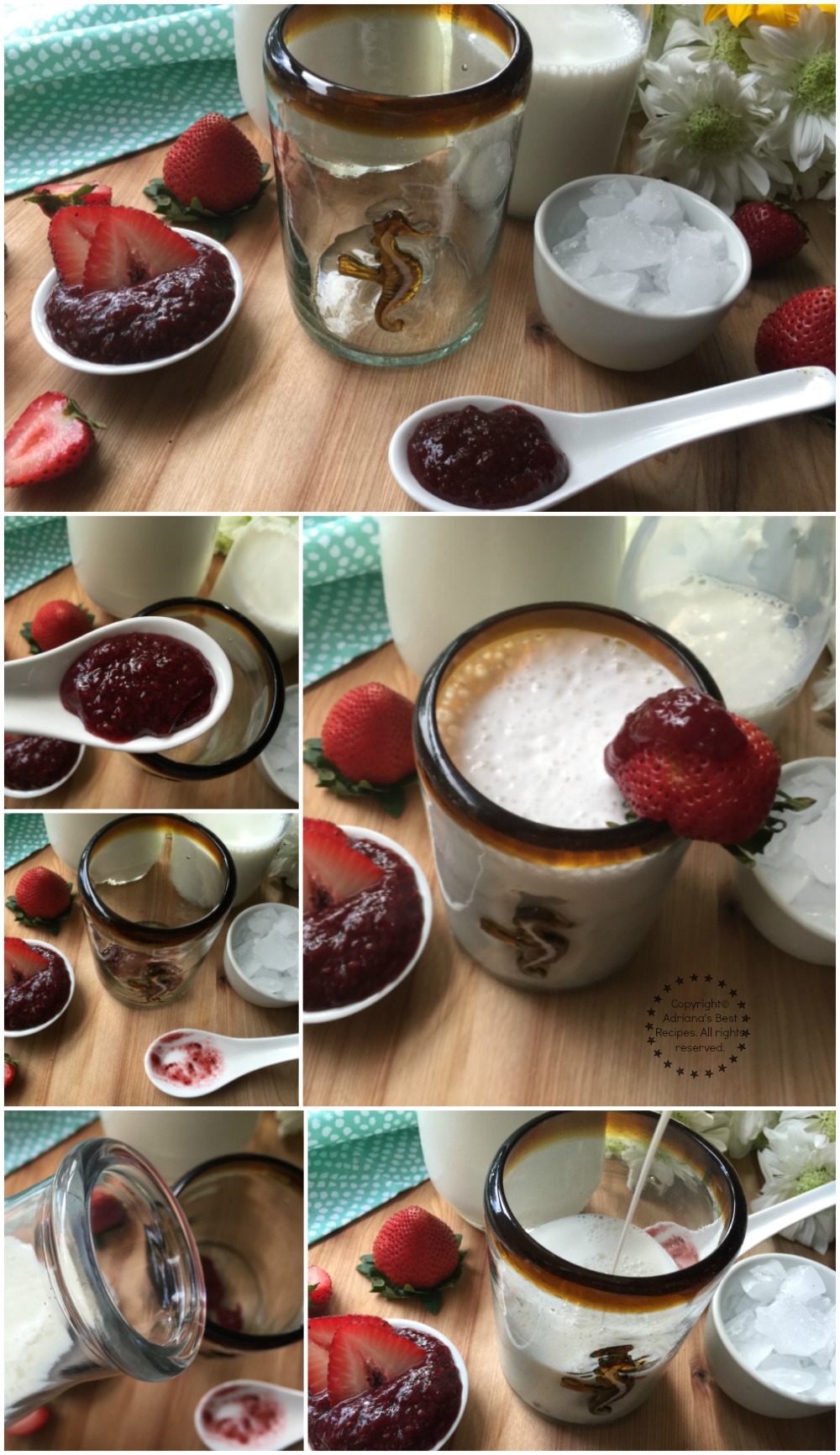 Making Milk with Strawberry Jam