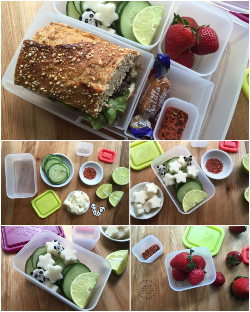 Putting together the Mexican Bento Box