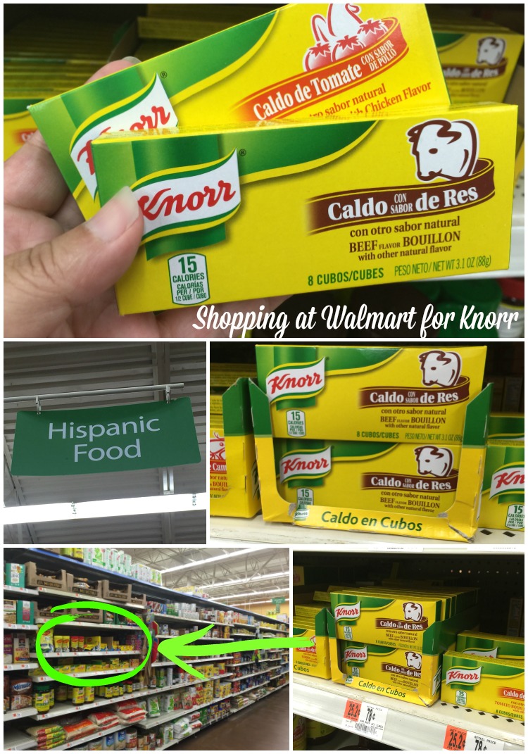 Shopping at Walmart for Knorr