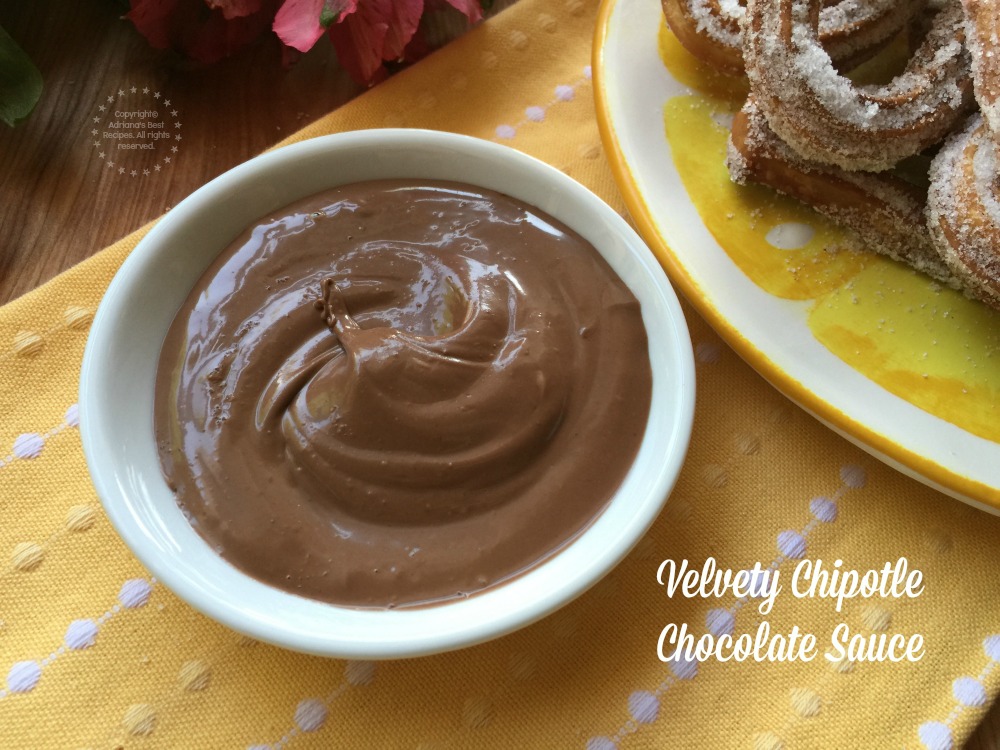 Velvety chipotle chocolate sauce