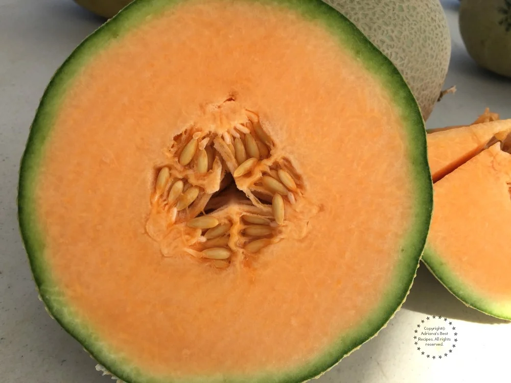 Melón recién cortado Melón recién cortado
