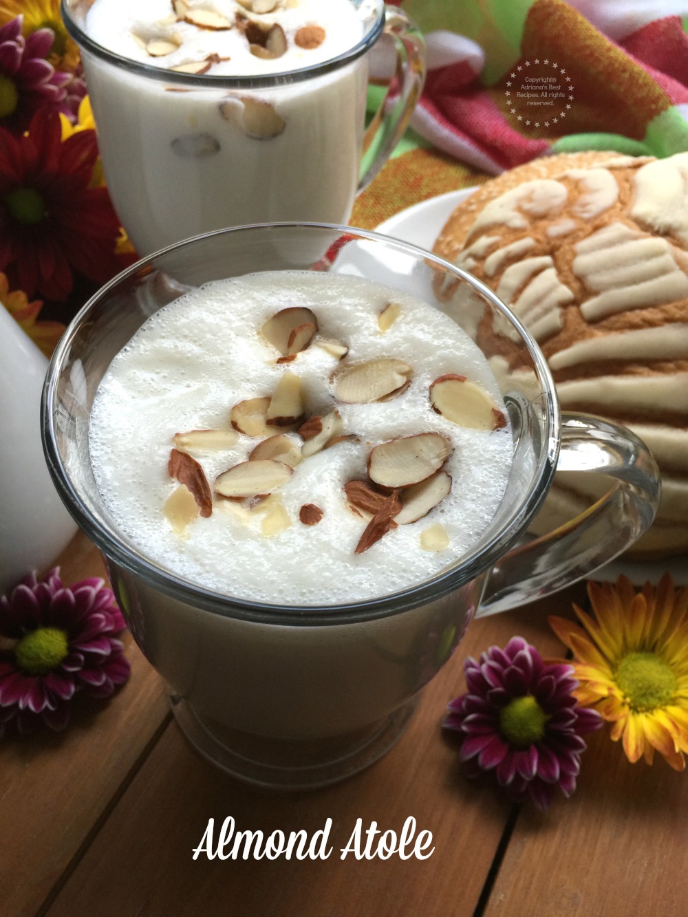 Almond atole recipe to celebrate Hispanic Heritage Month with milk