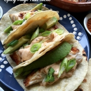 The McCormick® Spicy Mayo Fish Tacos are a yummy idea not only for Taco Tuesday but for a family gathering or to repurpose leftover grilled fish for a weekly meal. These tacos have with grilled mahi-mahi fish fillets and spicy mayo sauce.