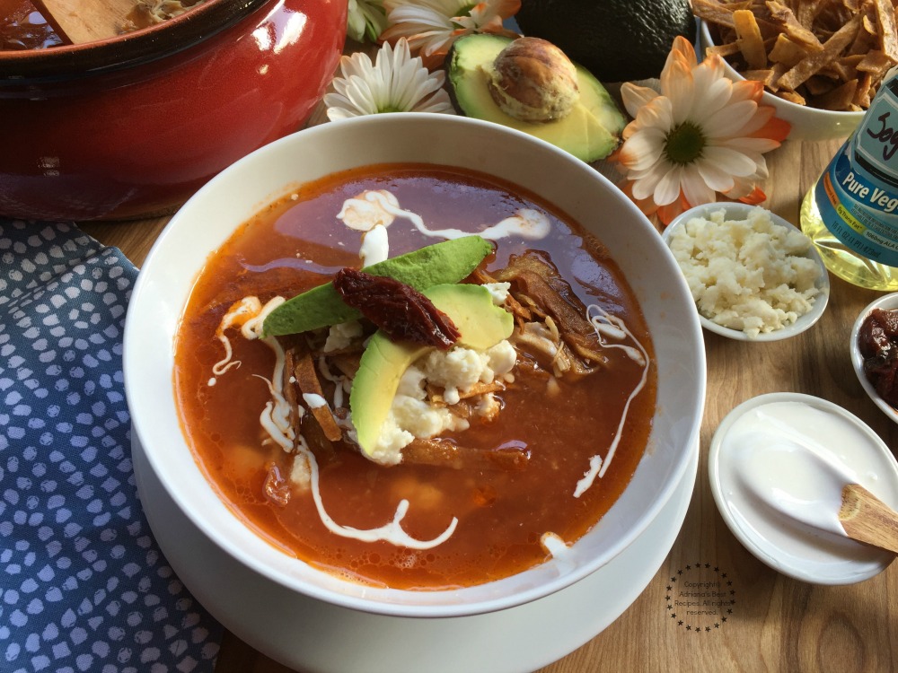 Caldo Tlalpeno Soup a classic Mexican cuisine recipe