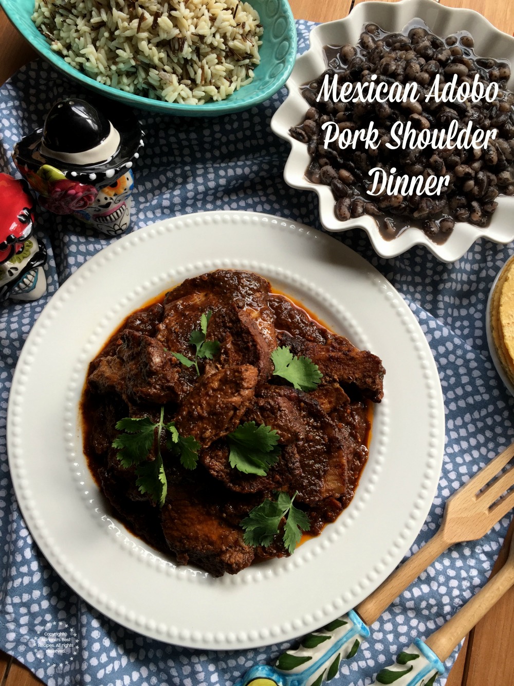 Mexican Adobo Pork Shoulder a traditional Mexican dish for the Fall 