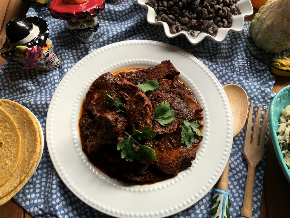 Mexican Adobo Pork Shoulder complete dinner in 30 minutes