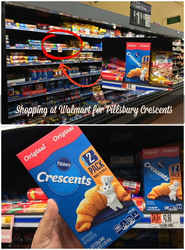 Shopping at Walmart for Pillsbury Crescents Shopping at Walmart for Pillsbury Crescents