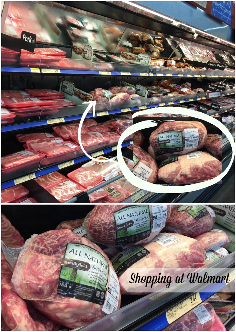 Shopping at Walmart for Smithfield All Natural Fresh Pork