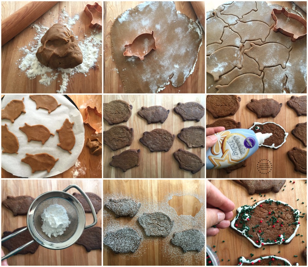 Preparando las galletas de piloncillo y jengibre