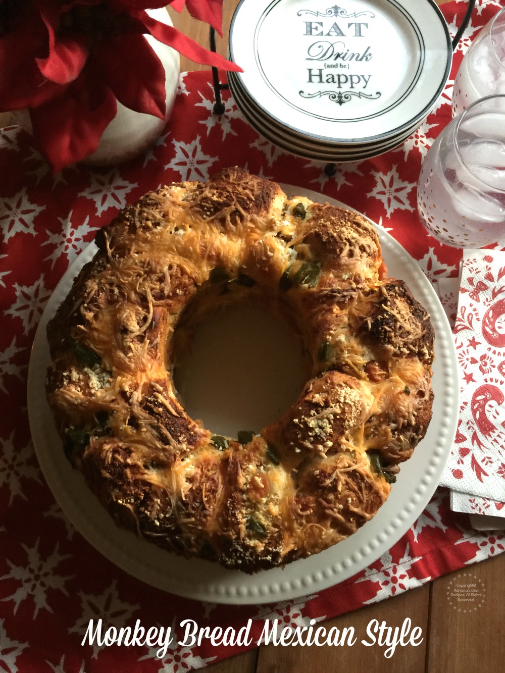 A comer, beber y a ser felices esta Navidad comiendo sabrosos platillos como esta rosca de pan a la mexicana