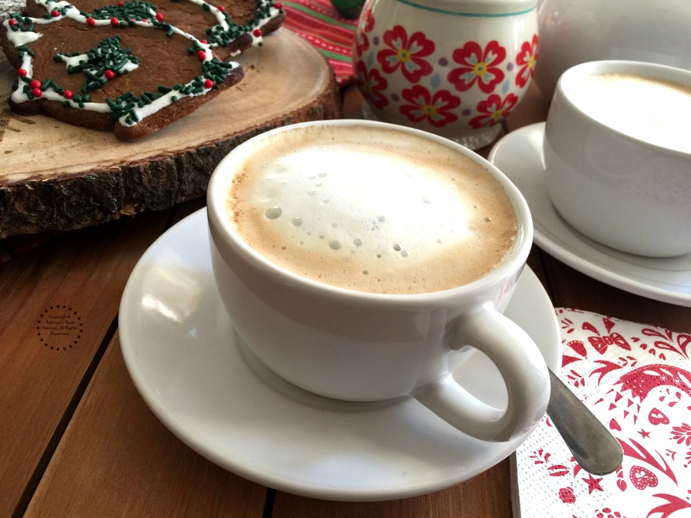 Pair the piloncillo ginger cookies with a nice cup of frothy coffee