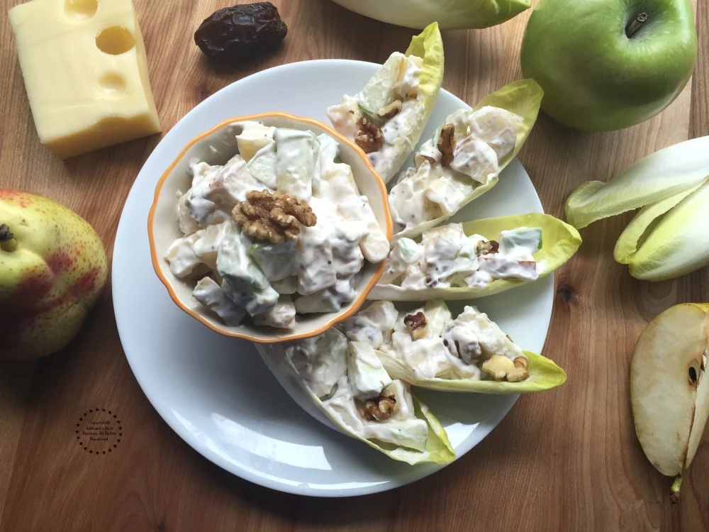 Deliciosas Endivias Rellenas de Ensalada de Manzana Deliciosas Endivias Rellenas de Ensalada de Manzana