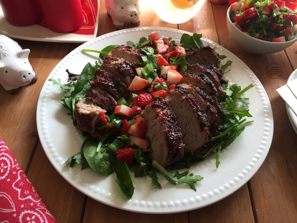 Delicioso Lomo de Cerdo con Fresas y Jalapeños con el perfecto balance de sabores